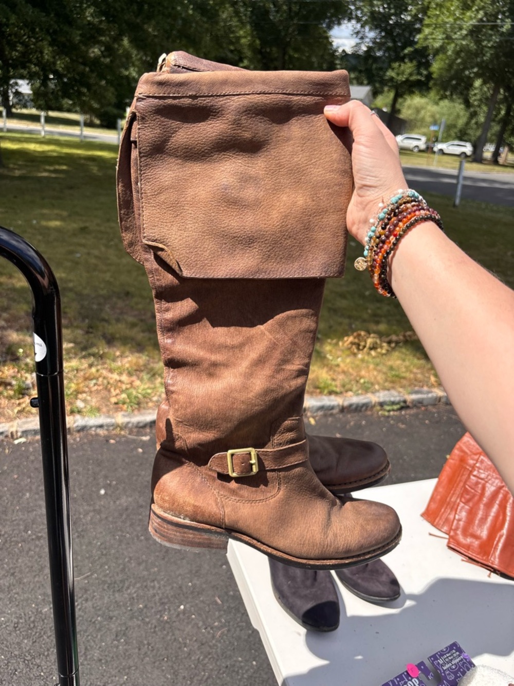 Jessica Simpson fold over boots